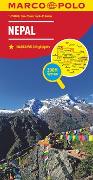 MARCO POLO Kontinentalkarte Nepal 1:750.000. 1:750'000